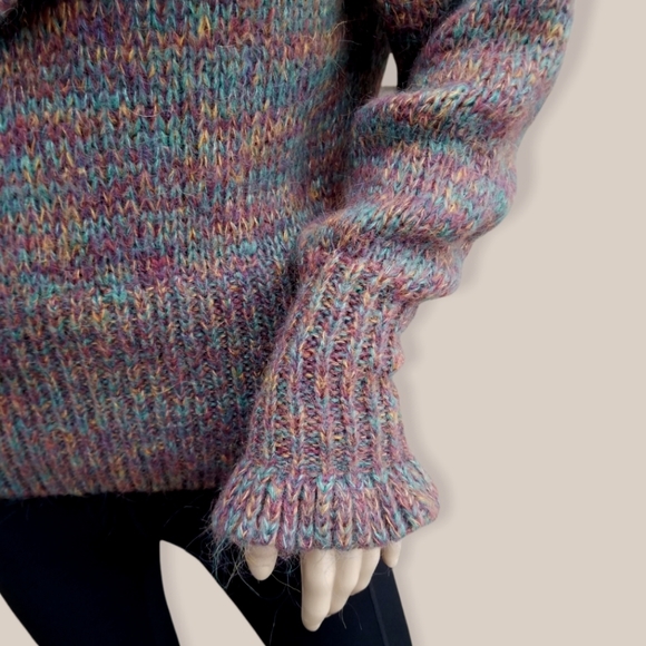 Zara ruffled mohair sweater knit flower - Picture 6 of 11